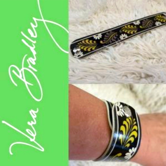 Vera Bradley Jewelry - Vera Bradley "frill" Snap Vinyl Bracelet